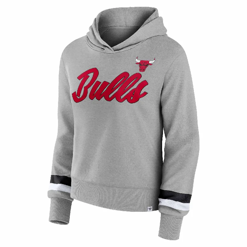 Chicago Bulls Women's Color Block Hooded Sweatshirt Casual Men's Loose