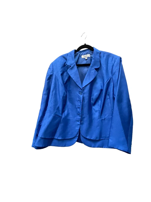 Blazer By Clothes Mentor In Blue, Size: 3x Refined Men's European