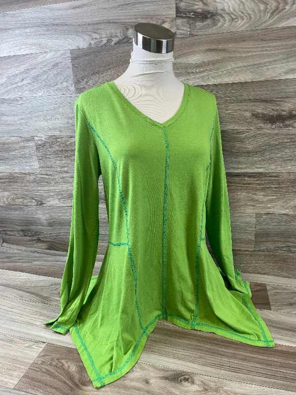 Top Long Sleeve By Lou And Grey In Green, Size: S Stylish Men's Neon