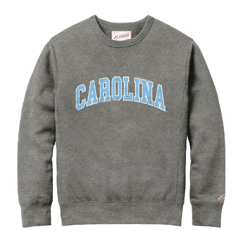 Grey UNC Crewneck Sweatshirt with Vintage CAROLINA Logo Refined Men's Hand