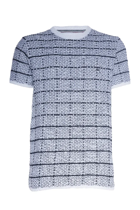 Marco | Jacquard Knit Crew Neck Dynamic Men's Moto