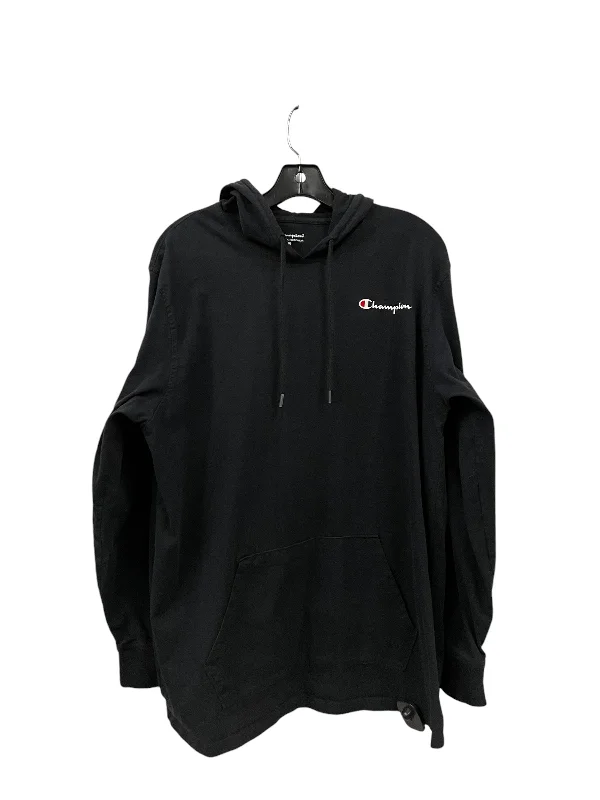 Top Long Sleeve By Champion In Black, Size: L Cozy Men's Winter