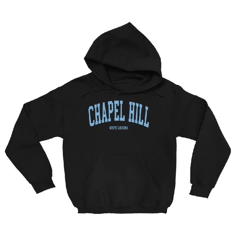 Chapel Hill North Carolina Classic Black Adult Hoodie Athletic Men's High