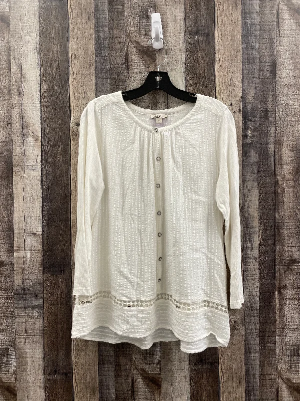 Top Long Sleeve By Lucky Brand In White, Size: L Refined Men's Hand