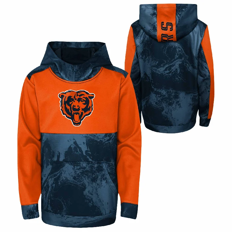 Chicago Bears Youth All Over Blitz Hooded Sweatshirt Traditional Men's Country