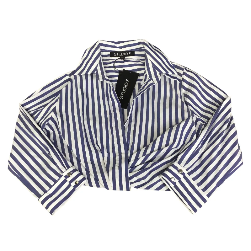 Top Long Sleeve By Cma In Blue & White, Size: M Dynamic Men's Glow