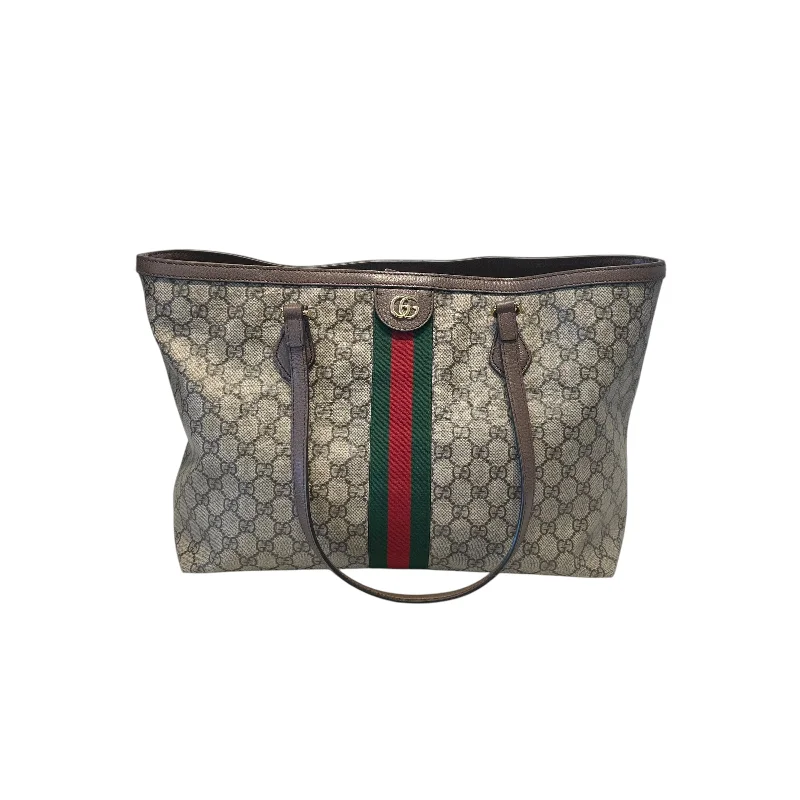 GUCCI/Tote Bag/Monogram/Cotton/BEG/OPHIDIA 631685 525040 Vintage Men's 1970S Disco