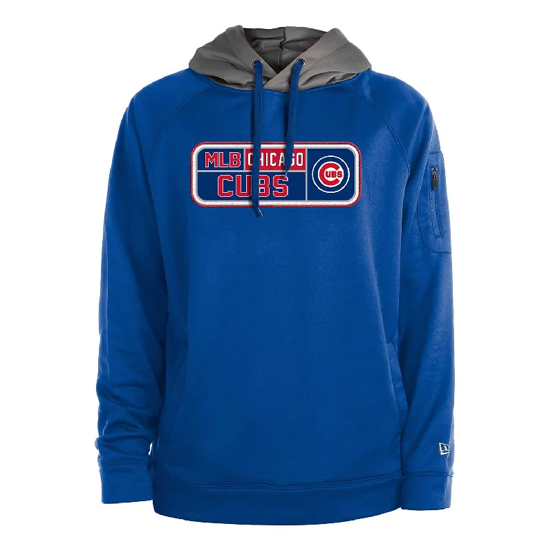 Chicago Cubs Bullseye Patch Hooded Sweatshirt Lumberjack