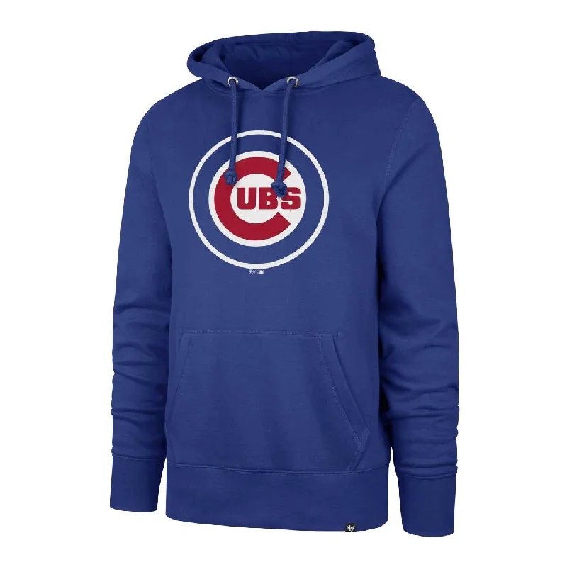 Chicago Cubs Royal Bullseye Headline Hooded Sweatshirt Athletic Men's High