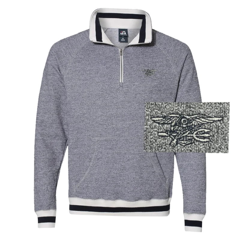 Men's Trident Peppered Fleece Quarter-Zip Sweatshirt Lumberjack