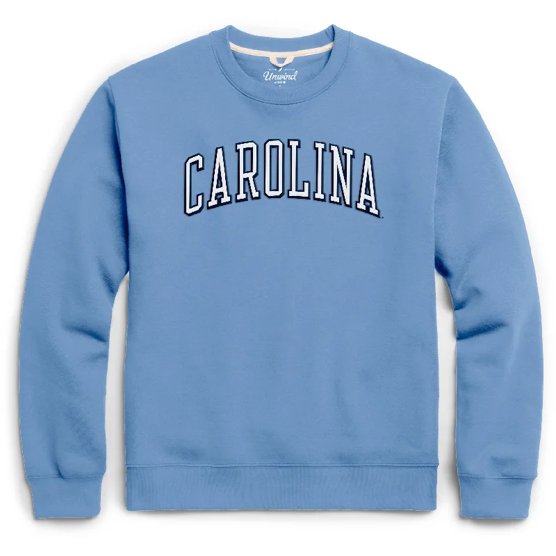 Carolina Blue UNC Embroidered Crewneck Sweatshirt by League Modern Men's Tech