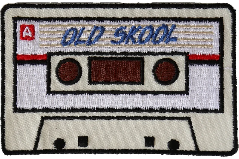 Old Skool Cassette Patch Classic Men's Pin