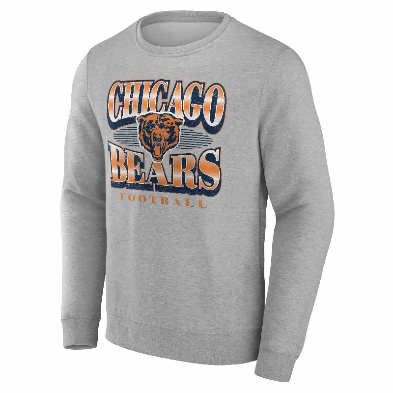 Chicago Bears Fanatics Bear Head Crewneck Sweatshirt Elegant Men's Cashmere