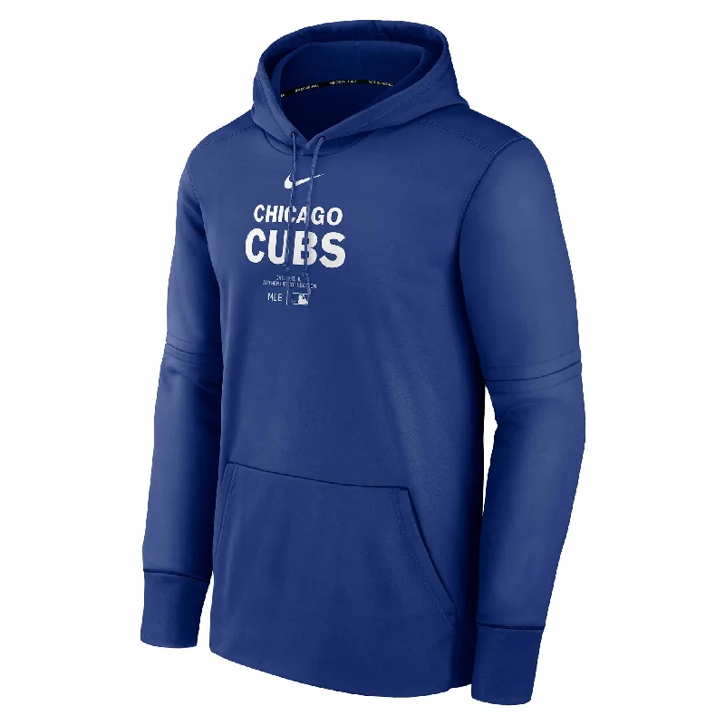 Chicago Cubs 2024 Nike Authentic Collection Hoodie Tough Men's Military