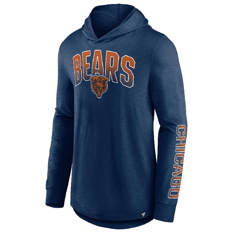 Chicago Bears Icon Slub Lightweight Hooded Sweatshirt Youthful Men's Anime