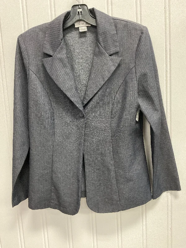 Blazer By Clothes Mentor In Grey, Size: L British Gentleman Style