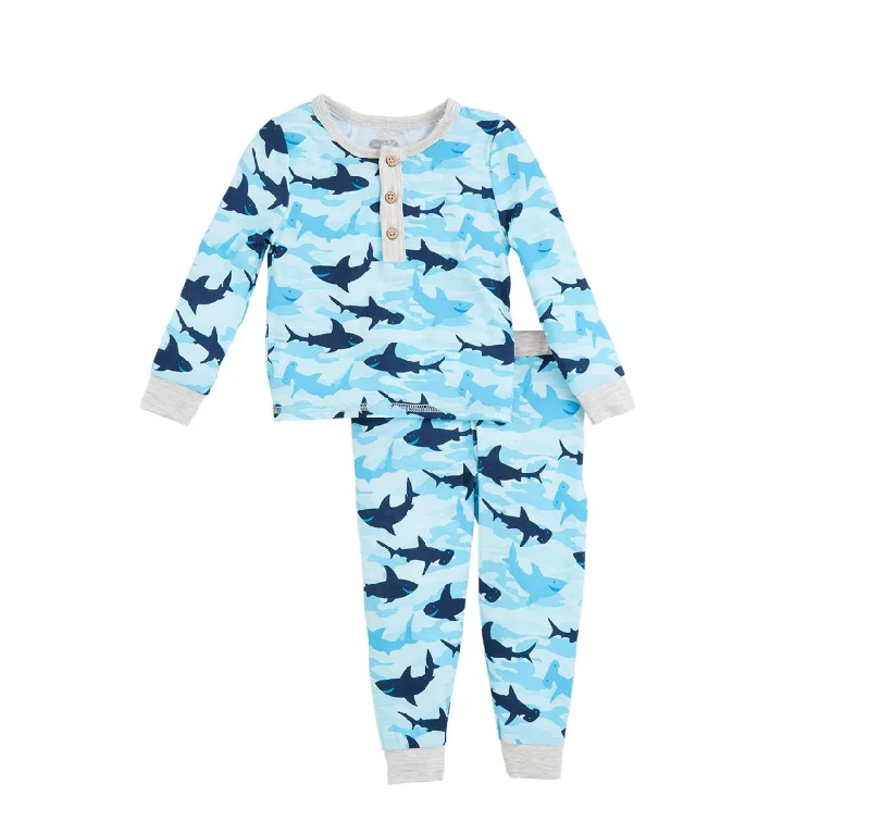 Glow Camo Shark Pj Set Sporty Men's Tennis