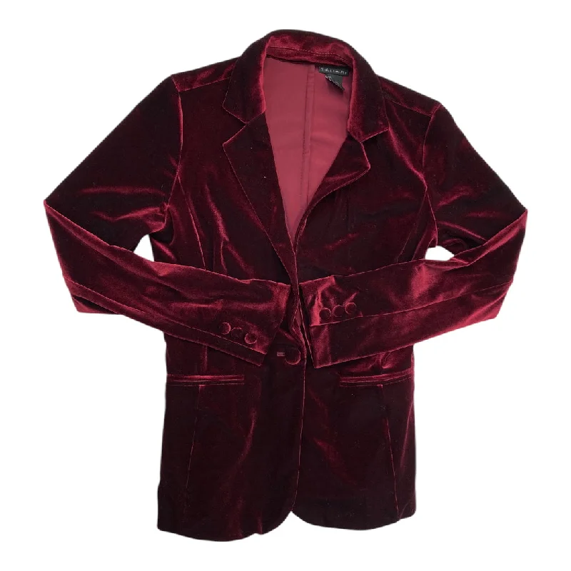 Blazer By Elie Tahari In Red, Size:S Unique Men's Upcycled