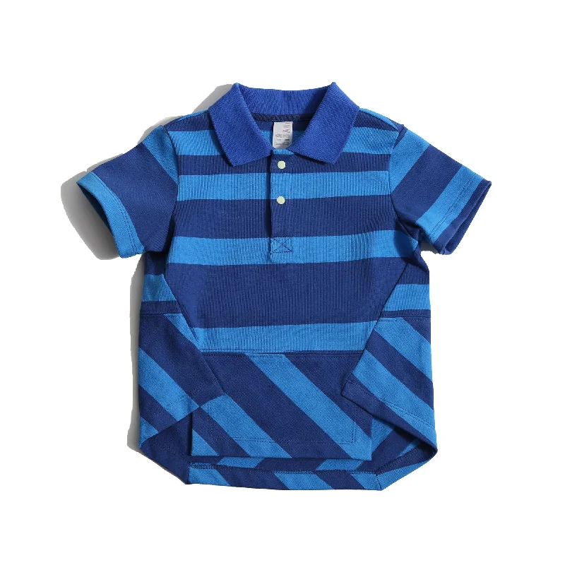 B-JTP60S-NIKOS SKEWED HEM POLO-Aegean Mix Lumberjack