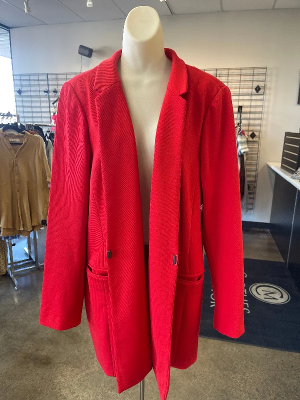 Blazer By Lane Bryant In Red, Size: 24 Elegant Men's Cashmere