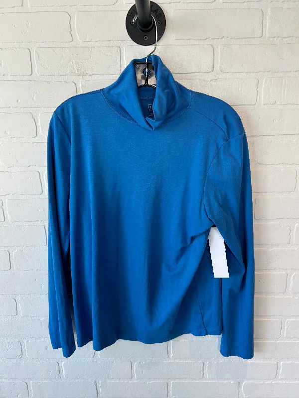 Top Long Sleeve Basic By L.l. Bean In Blue, Size: L Sporty Men's Tennis