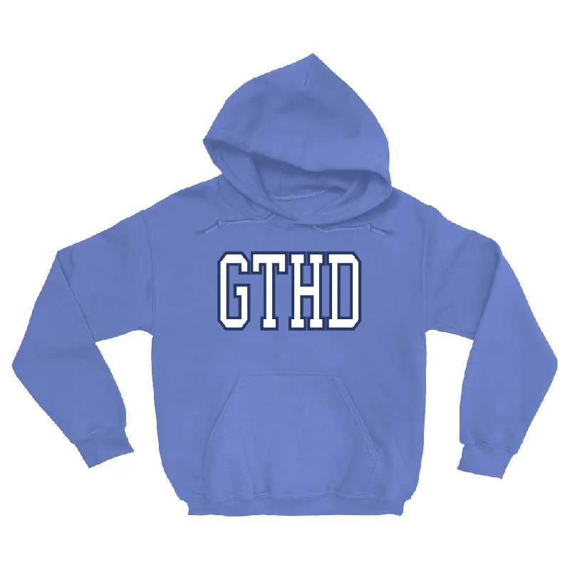 Carolina Blue GTHD Crewneck Adult Hoodie by Shrunken Head Stylish Men's Neon