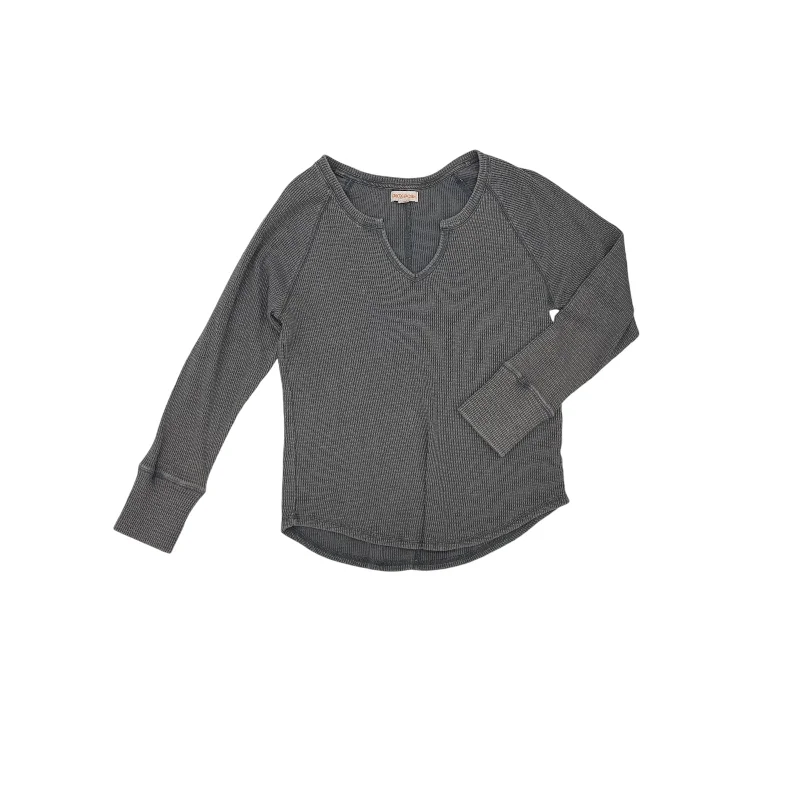 Top Ls By Knox Rose In Grey, Size:L Hip Men's Retro