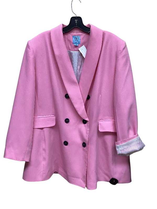 Blazer By Cece In Pink, Size: Xl Polished Men's Silk