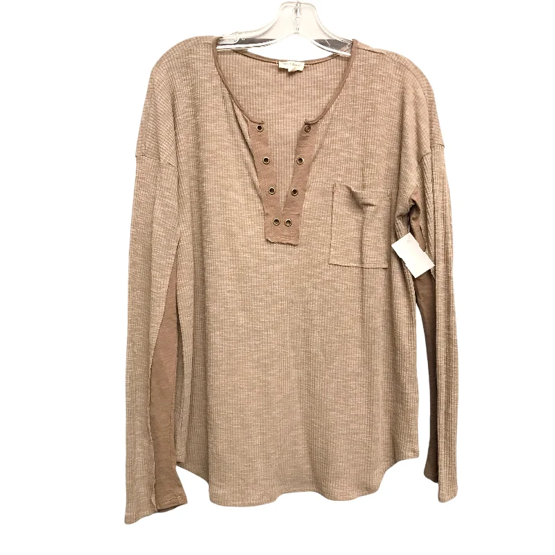 Top Ls By Hem & Thread In Brown, Size:M Modern Men's 