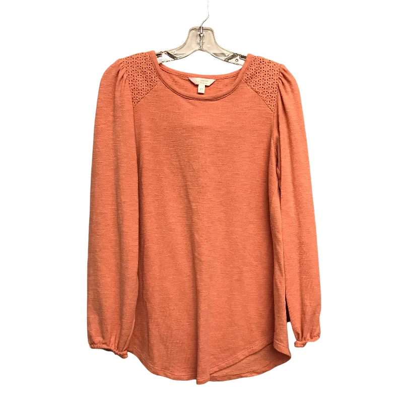 Top Ls By Lc Lauren Conrad In Orange, Size:Xs Youthful Men's Pop