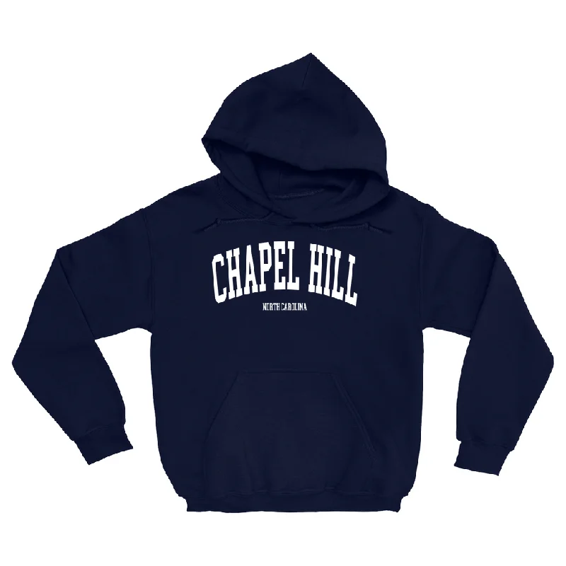 Chapel Hill North Carolina Classic Navy Adult Hoodie Refined Men's Velvet