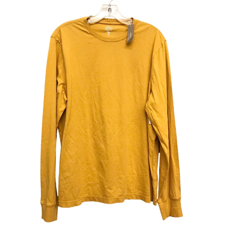 Top Ls Basic By J. Crew In Yellow, Size:L Relaxed Men's Australian 