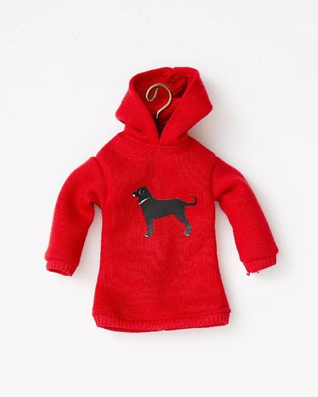 Black Dog Classic Sweatshirt Ornament Artistic Men's Avant