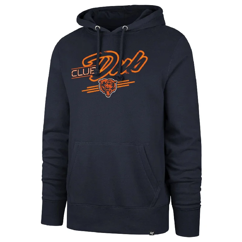 Chicago Bears Club Dub Pullover Hooded Sweatshirt Refined Men's Classic 