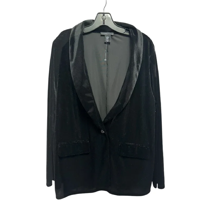 Velvet Blazer By Sincerely Jules In Black, Size: Xl Sleek Men's Contemporary 