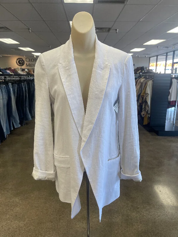 Blazer By Tahari By Arthur Levine In White, Size: S Cozy Men's Winter