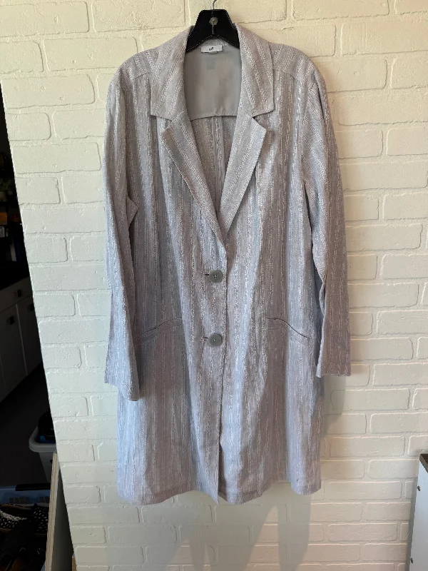 Blazer By J. Jill In Grey & White, Size: Xl Practical Men's Quick