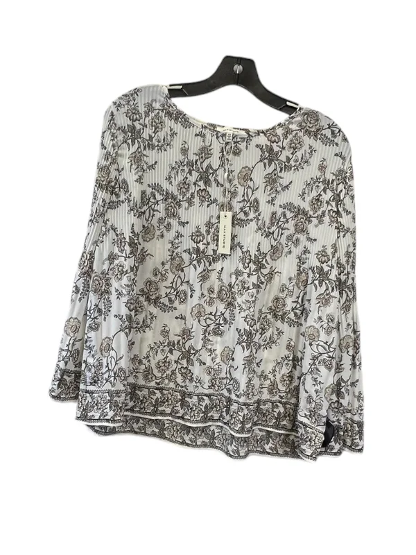 Top Long Sleeve By Max Studio In Floral Print, Size: Xs Polished Men's Satin