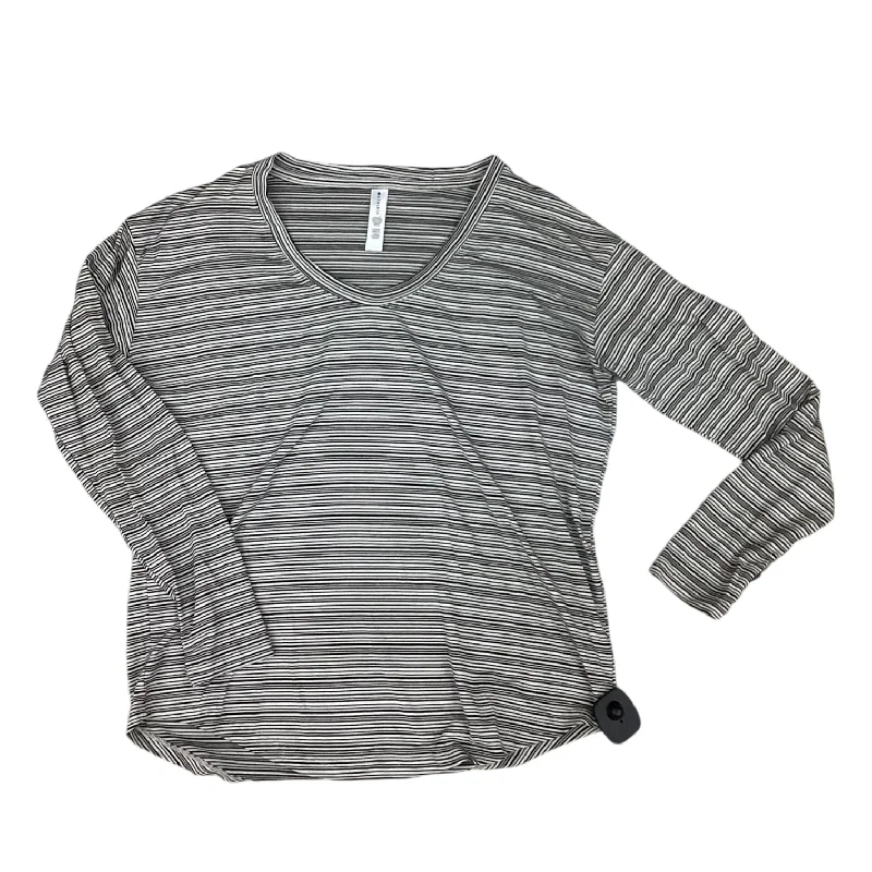 Top Long Sleeve By Athleta In Striped Pattern, Size: L Cclassic Men's Tweed