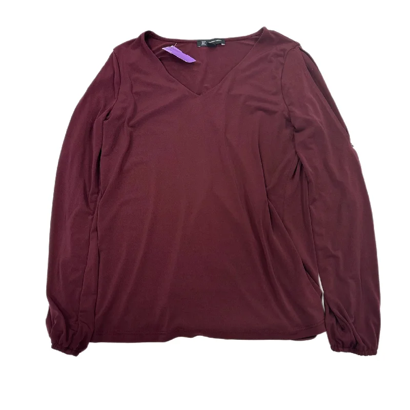 Top Long Sleeve By Inc In Red, Size: M Trendy Men's Bucket