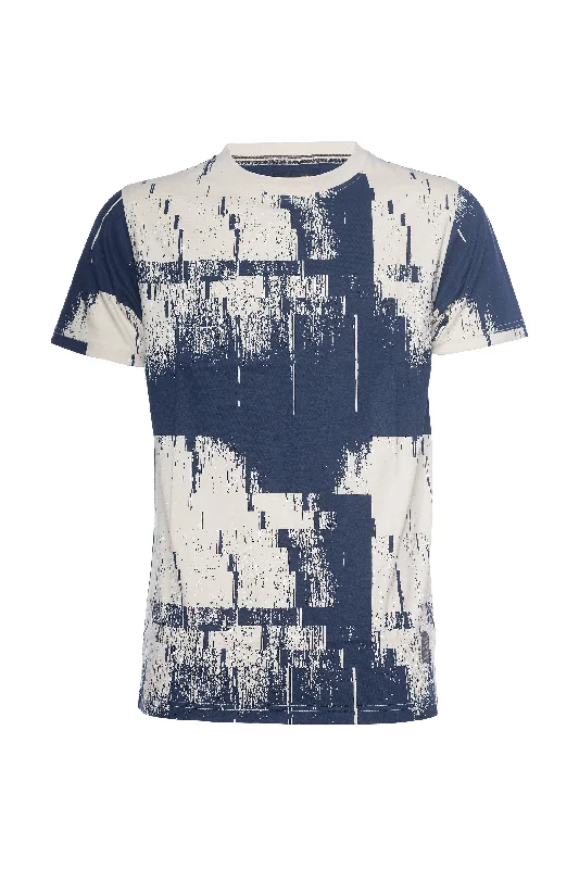 Kareem | Graphic Print Crew Earthy Men's Hemp