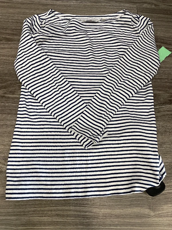 Top 3/4 Sleeve By Vineyard Vines In Blue & White, Size: S Earthy Men's Sustainable 