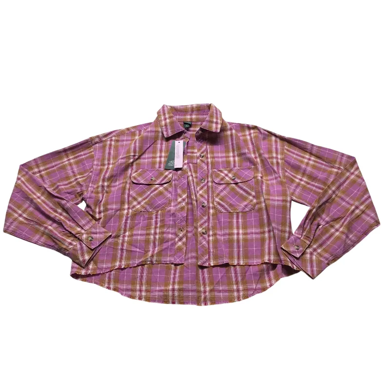 Top Long Sleeve By Wild Fable In Purple & Yellow, Size: Xs Rugged Men's Outdoor 