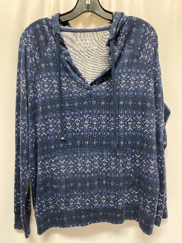 Top Long Sleeve By Eddie Bauer In Navy, Size: L Stylish Men's Tropical 