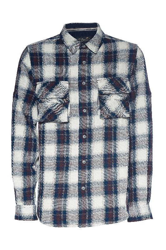 Heath | Plaid Button Front Shirt Refined Men's Velvet