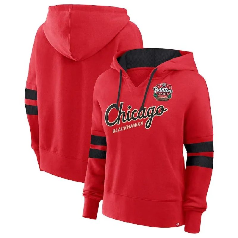 Chicago Blackhawks 2025 Winter Classic Women's Hooded Sweatshirt Classic Men's Pin