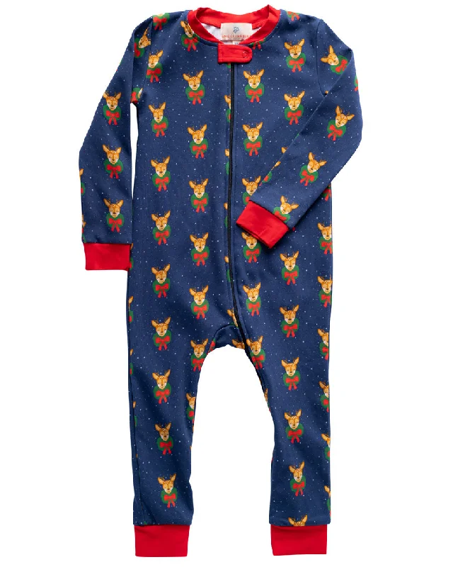 Dasher, The Fun Reindeer Zip Up Pajamas- FINAL SALE Tough Men's Military