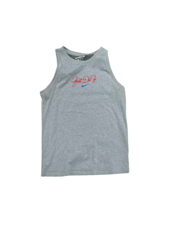 Athletic Tank Top By Nike Apparel In Grey, Size: S Rugged Men's Outdoor 