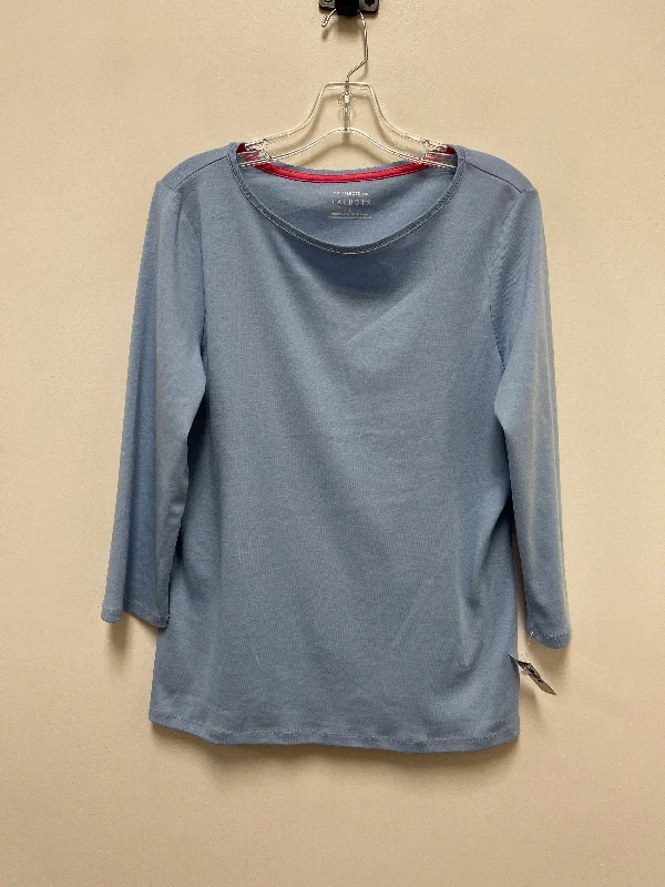 Top Long Sleeve By Talbots In Blue, Size: L Masculine Men's Thick