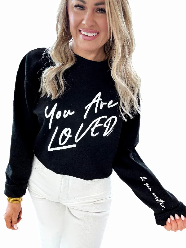 You Are Loved Sweatshirt Casual Men's Loose